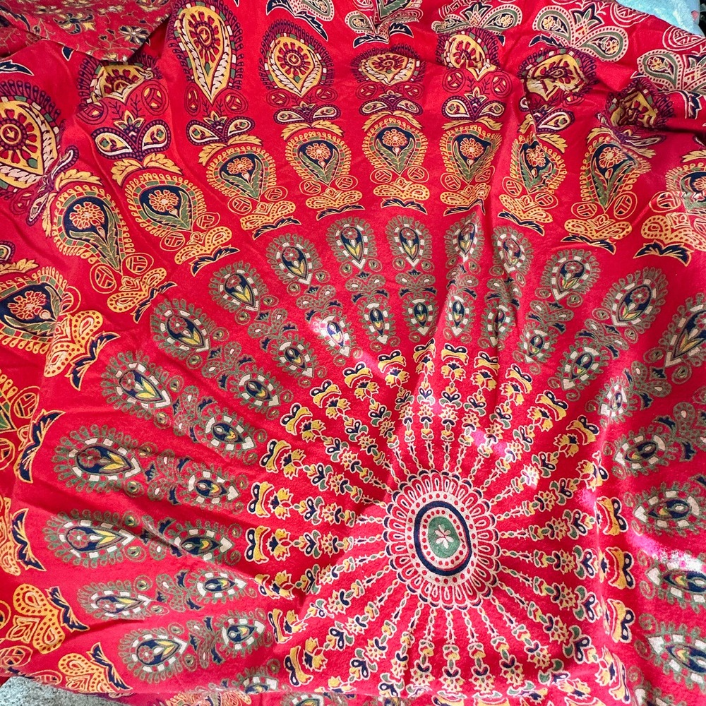 Urban Outfitters Mandala Queen Size Duvet Cover Red from 2013